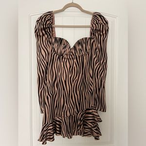 Revolve Zebra Print Mini Dress